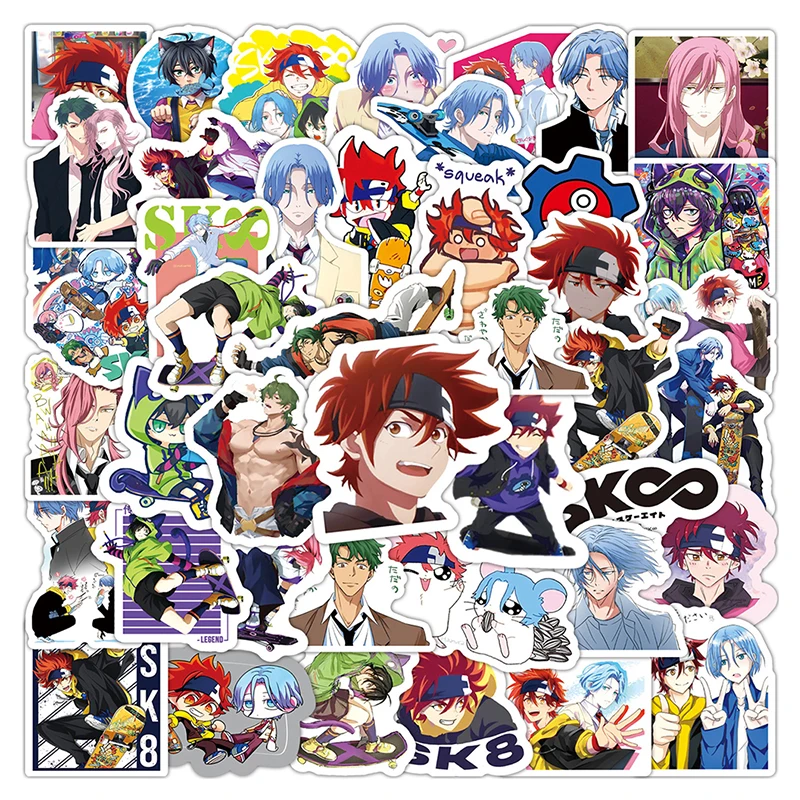 

10/50PCS Anime SK8 The Infinity Cartoon Graffiti Stickers Travel Luggage Phone Guitar Fridge Laptop Kid Toy Waterproof Sticker