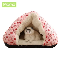 warm cat bed pet puppy cat house winter dog cat cushion mat indoor basket cave kennel nest cats products for pets cama de gato