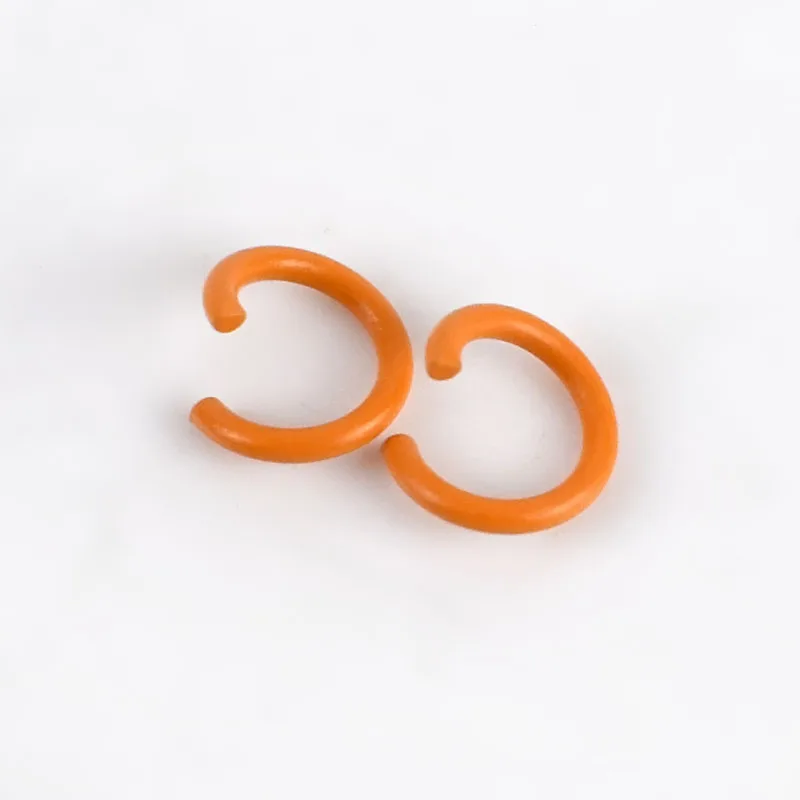 4Orange Meetee 100 шт 1,2*8 мм конфетные цвета маленькое металлическое кольцо соединение открытие уплотнительное кольцо Пряжка DIY брелок сумка ювелирные аксессуары BD480 - Цвет: 4Orange