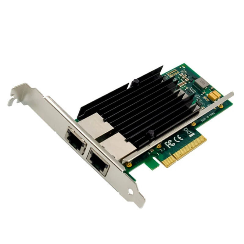 PCI-E X8 Gigabit Server Network Card X540 Dual Electrical Port 10GbE Ethernet NICs for PC