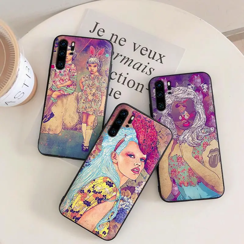 Красочные Чехлы для мобильных телефонов huawei Y6 Y7 Y9 Prime 2019 Коврики 10 20 Pro Nova2 3 4 Lite Nova 2i