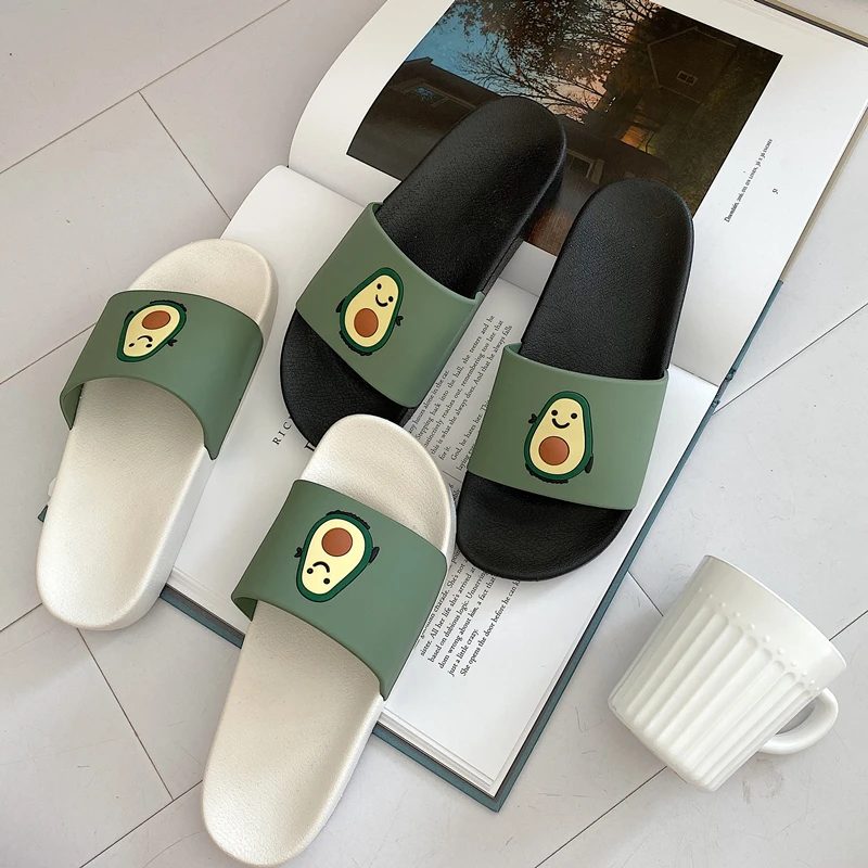 Женские домашние шлепанцы Ulzzang повседневные сандалии зеленого цвета лоферы