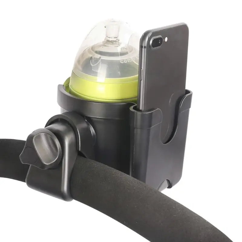 

Baby Stroller Accessories Universal Cup Holder Pushchair Buggy Wheelchair Bike Tricycle Bicycle 2 In 1 Bottle Rack