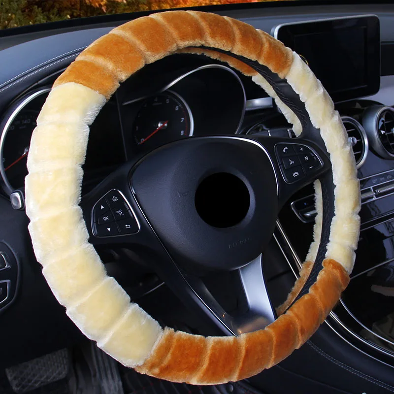 8 цветов Witner теплый плюшевый Steeing крышка колеса двухцветная сшивка M Размер