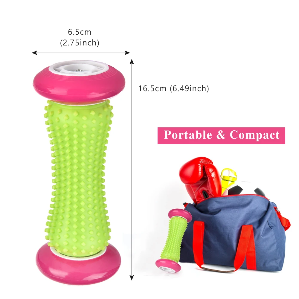 

Roller Massage Tool PVC Spiky Muscle Massager Portable Massage Roller for Foot Back Leg Muscle Pain Relief