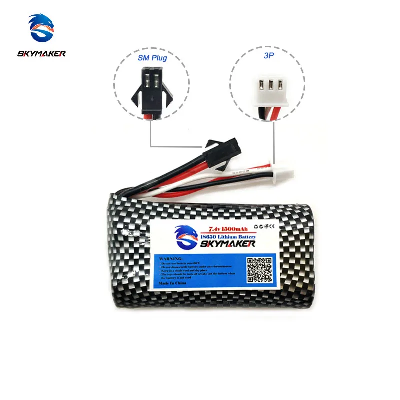 74 v 1500mah 18650 lipo батарея для ydi u12a s033g q1 tk h101 rc лодка