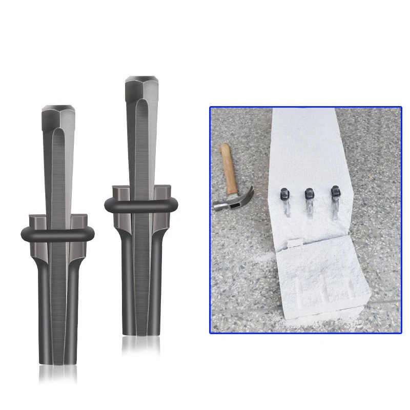 

5 Set 16/18mm Plug Wedges Feather Shims Concrete Rock Stone Splitter Hand Tools