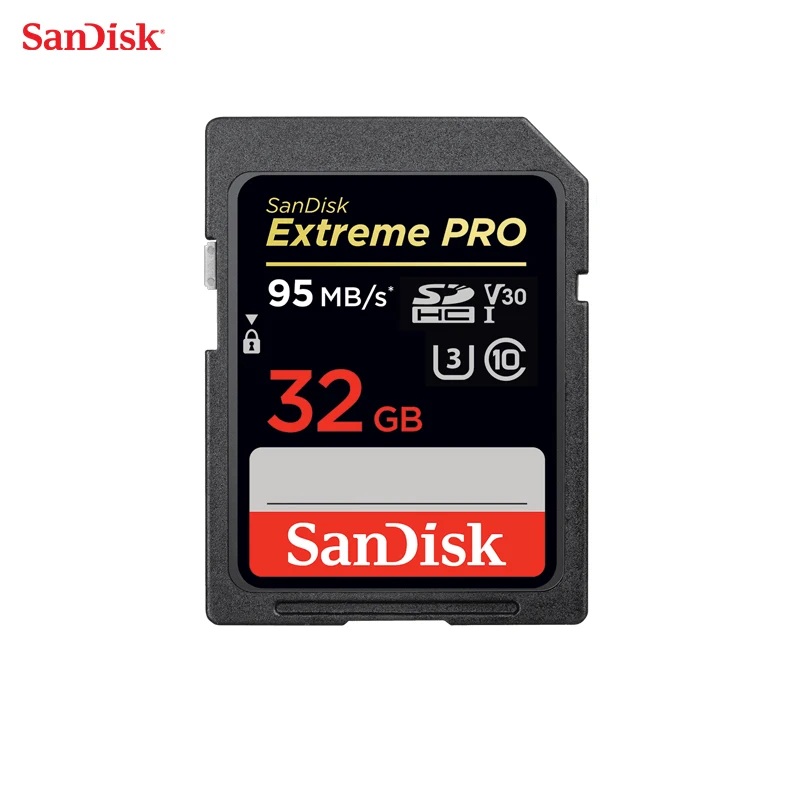 SanDisk Оригинал SDXXG Extreme PRO для камеры 95 МБ/с./с Карта памяти класс 10 633X 4K карта 32 Гб |