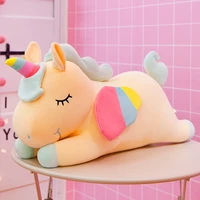 unicorn doll hot selling rainbow pony plush toys creative pillow doll
