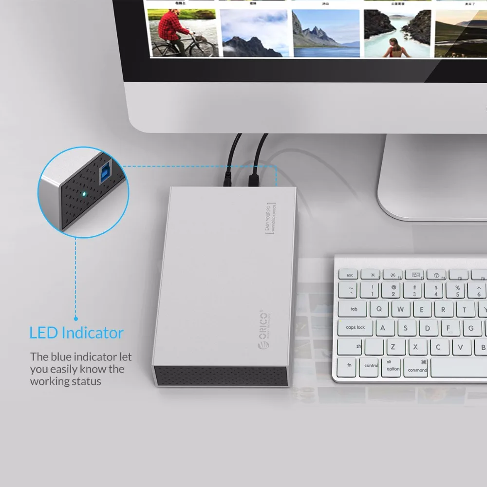 Чехол ORICO для жесткого диска 3 5 дюйма чехол адаптер SSD USB3.0 на SATA HDD коробка внешнего