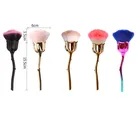 Кисть для пудры, румян, пудра для ногтей розового цвета, модный материал для геля для ногтей, аксессуары