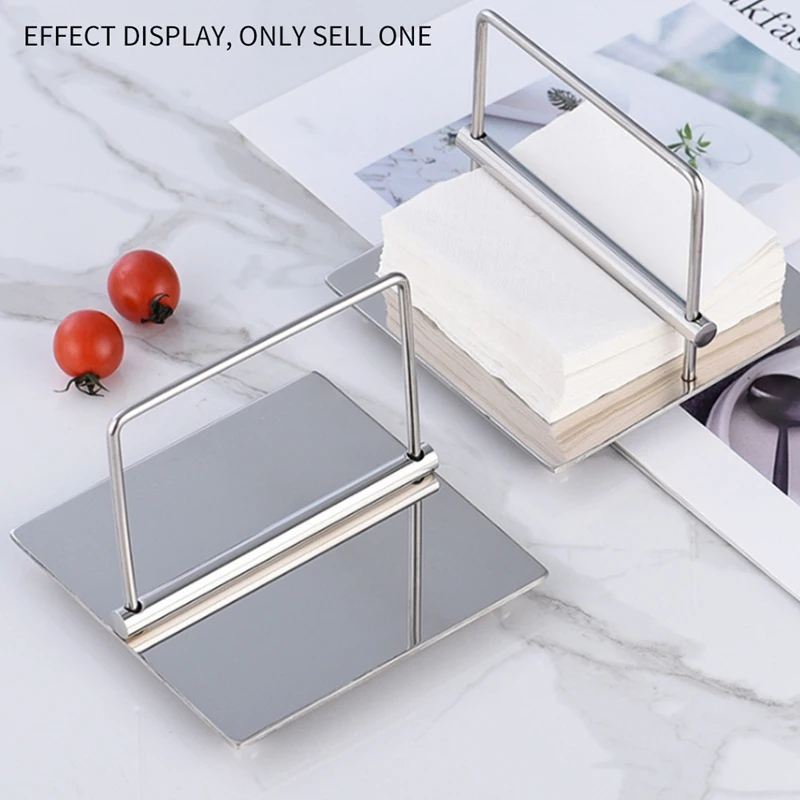 Квадратный толстый креативный держатель для бумажных полотенец из нержавеющей