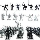 60 шт.компл. миниатюрные фигурки солдат из Древних Воинов, статическая модель, детская игрушка, настольные украшения, подарок на день рождения, поделки сделай сам