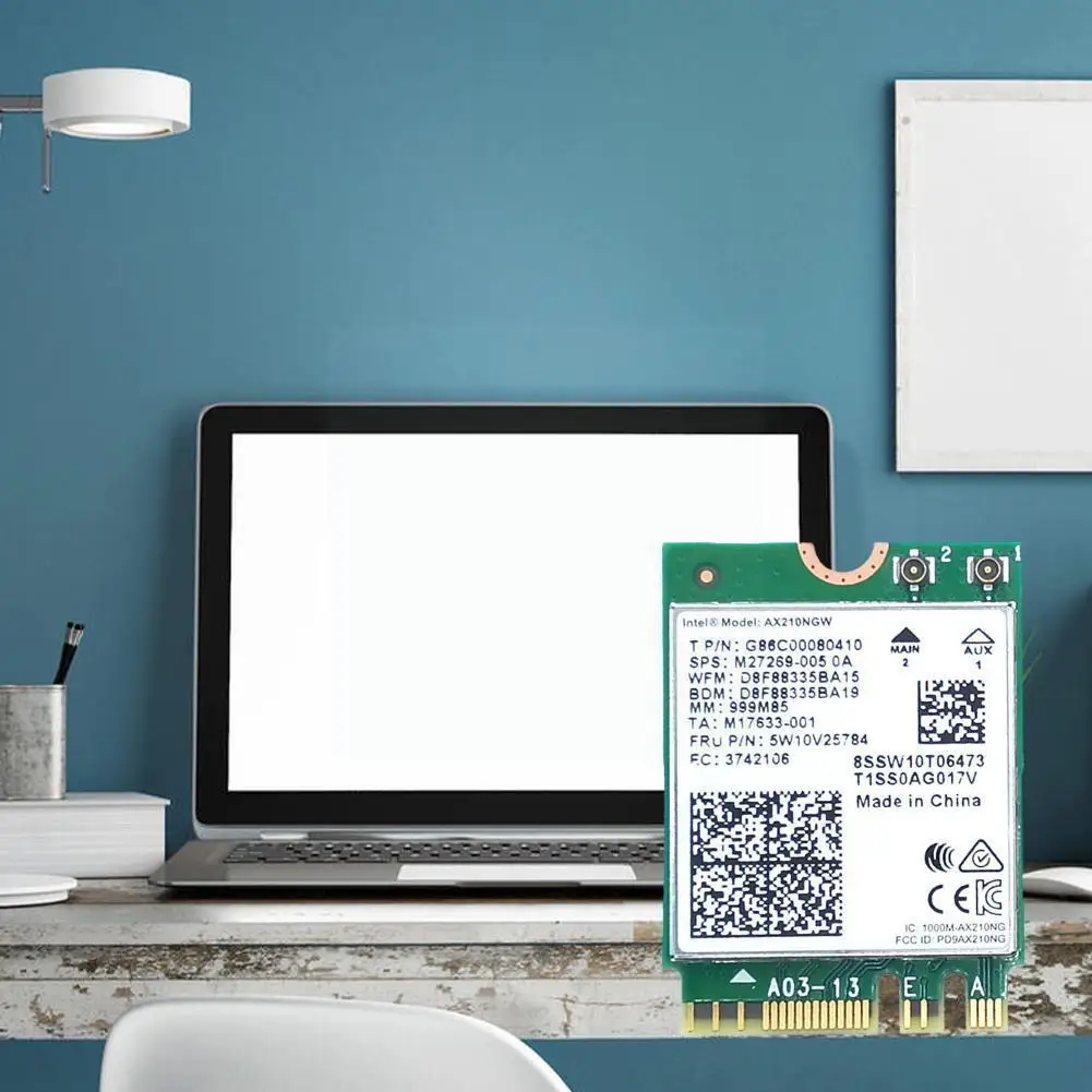 

Wi-Fi 6E AX210NGW 5374M гигабитная стандартная Двухчастотная встроенная карта M2 NGFF 5,2 сетевая карта Bluetooth беспроводная B7X2
