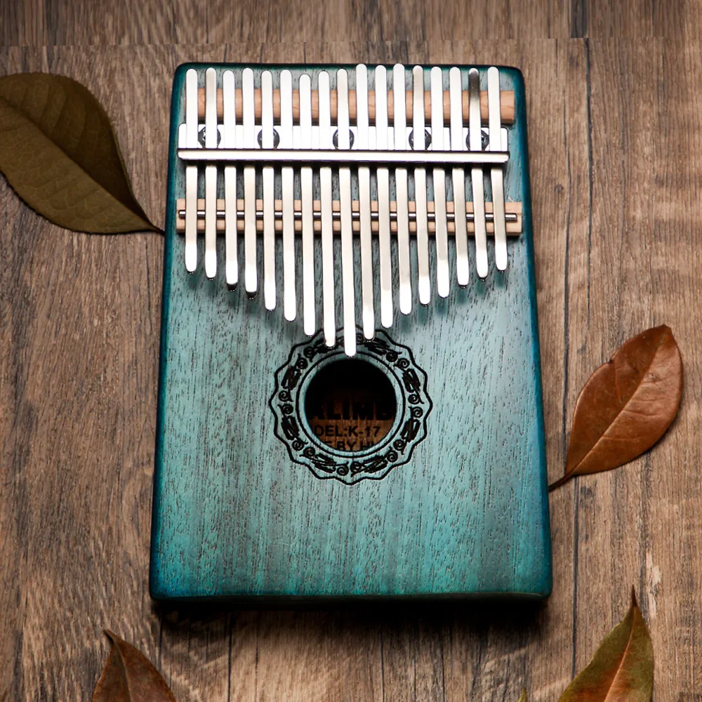 

Hluru Kalimba Instrument Full Solid Wood Thumb Piano17 Key Kalimba Musical Professional Mbira Acacia For Beginners