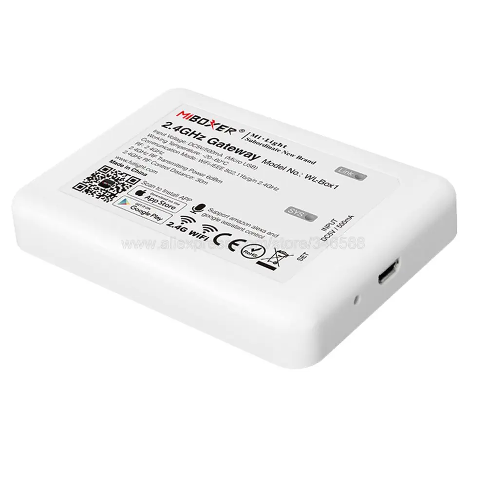 Беспроводное управление Wifi Miboxer 5 в постоянного тока Поддержка iOS/Andriod через