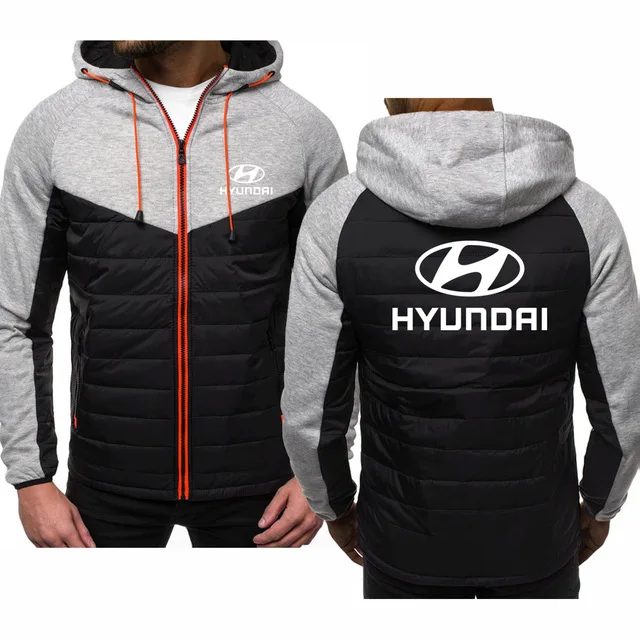 

Hoodies Men for Hyundai Motor Car Logo Print Spring Autumn Mens Jacket Casual Sweatshirt Long Sleeve Men zipper Jacket Man Hoody