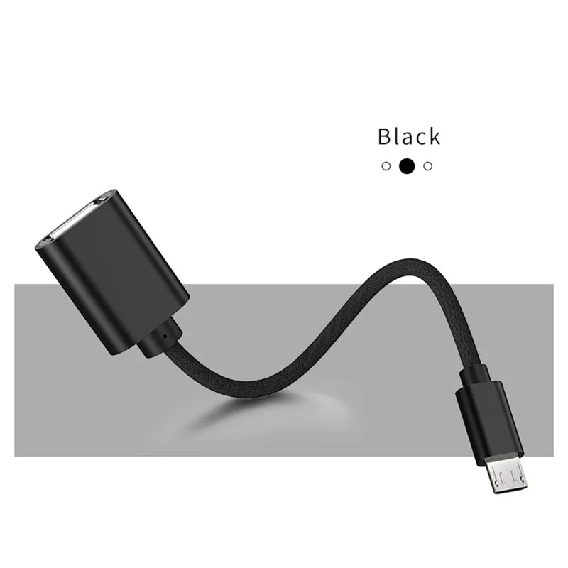 micro usb black 03 Тип C до USB адаптер OTG кабель Micro USB-C преобразователь OTG Тип-C Micro Зарядное устройство кабель для передачи данных для samsung Xiaomi Redmi смартфон - Цвет: micro usb black 03