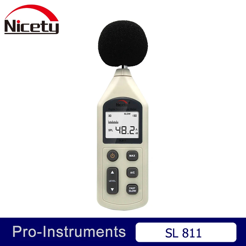 Цифровой измеритель уровня шума SL811 30 130 дБ|Шумомеры| |