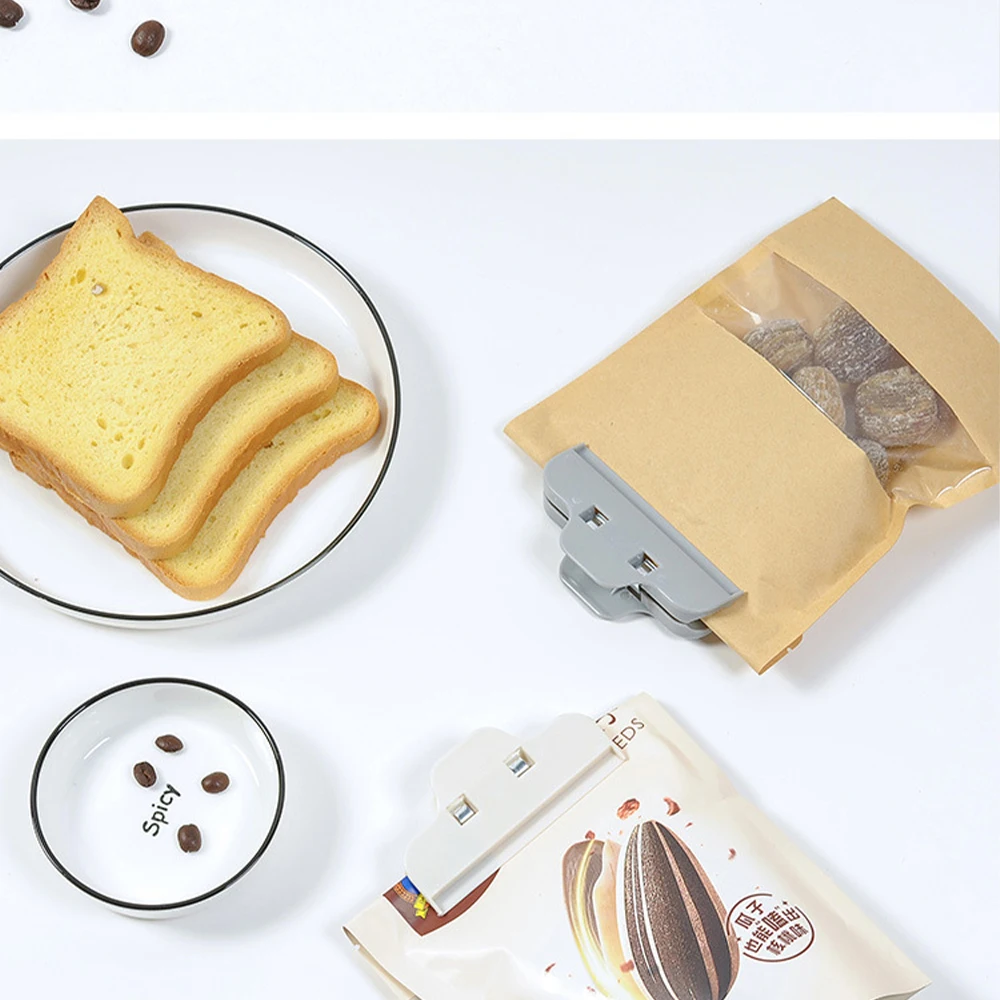 Бытовой зажим для закусок запечатывания сушеных фруктов пластиковый большой