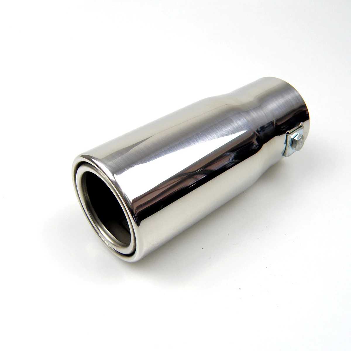 

Универсальный автомобильный наконечник Inelt, регулируемый глушитель выхлопной трубы серебристого цвета, простой наконечник 304, наконечник автомобильной трубы из нержавеющей стали