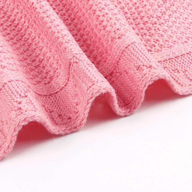 Одеяло для новорожденного вязаная пеленка супер мягкий шарф одеяло s младенцы