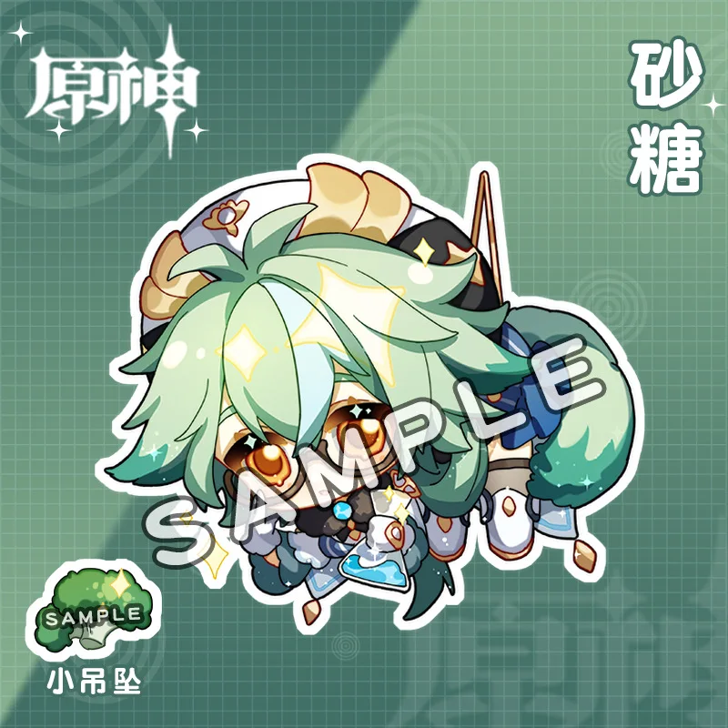 

Anime Genshin Impact Fashion Key Chains Acrylic Key Chain Role Play Zhong Li Keyring Figure Accessory Student Backpack Keychain