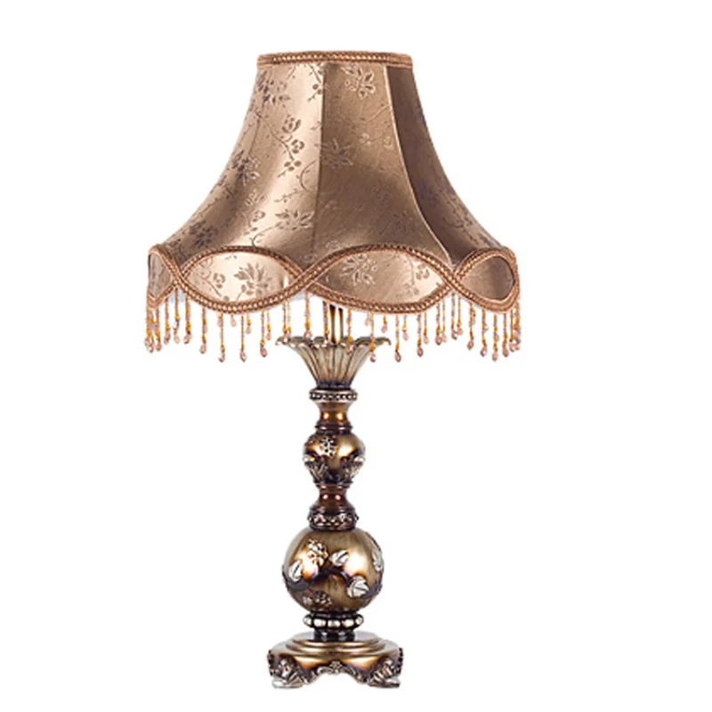 European Retro Table Lamp Wedding Celebration American Fabric Room Living Dimming Antique | Лампы и освещение