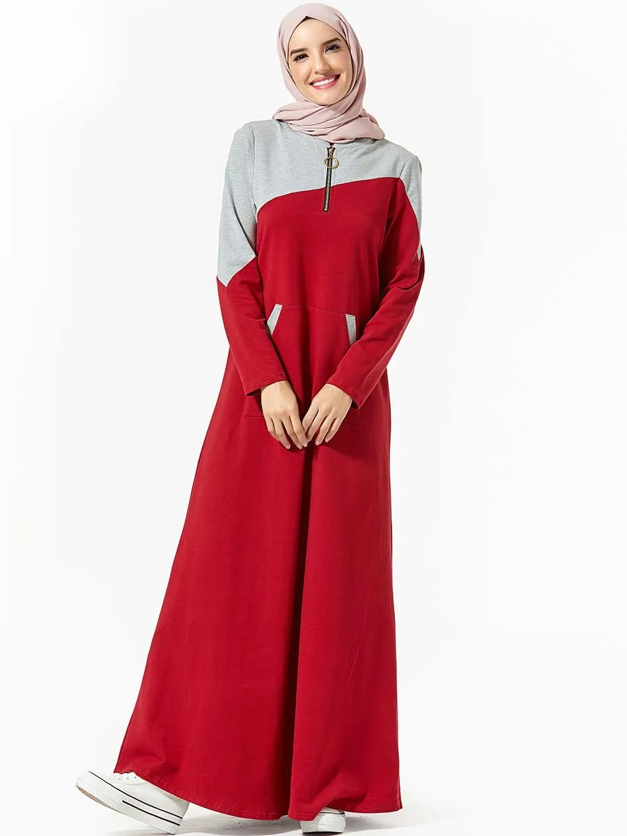 Весенне осенняя хлопковая Абая длинная спортивная одежда арабское длинное