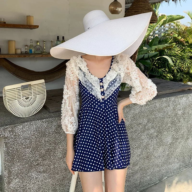 

Women Swimsuit Push Up Swimwear Large Size Sexy Summer 2021 New One Piece Skirt Print Polyester Sierra Surfer Swim Suit For And