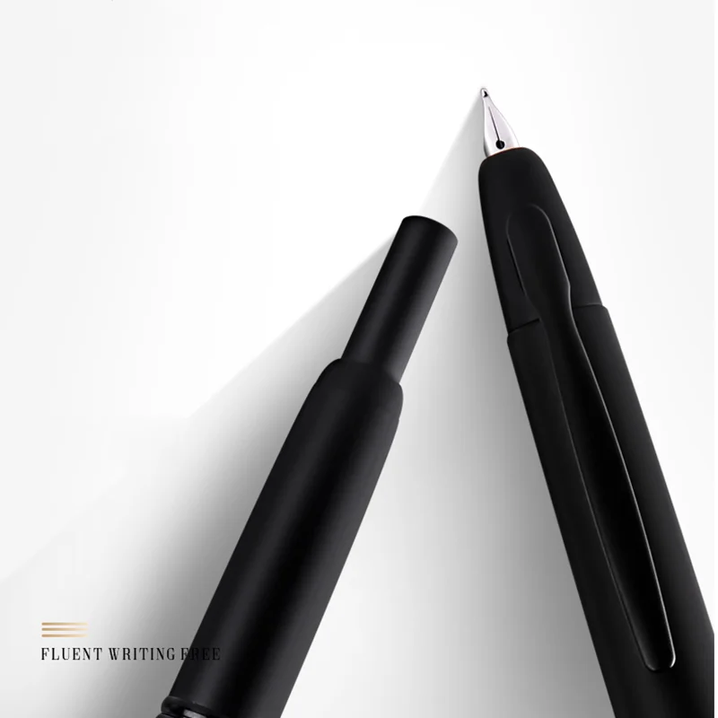 Пилот бесшаговый пресс ручка черный самурайский выдвижной 18K Золотой наконечник