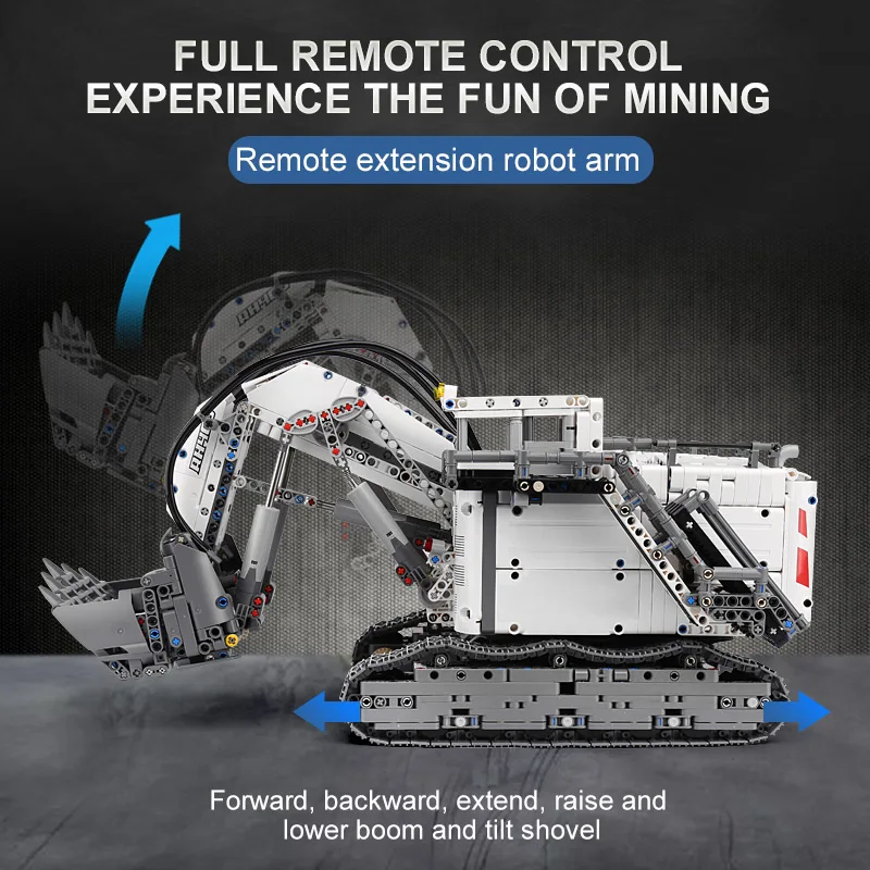 

Mould King APP Remote control truck R9800 Terex RH400 Mining Excavator High-Tech Model Building Blocks Bricks Kids toys Gift
