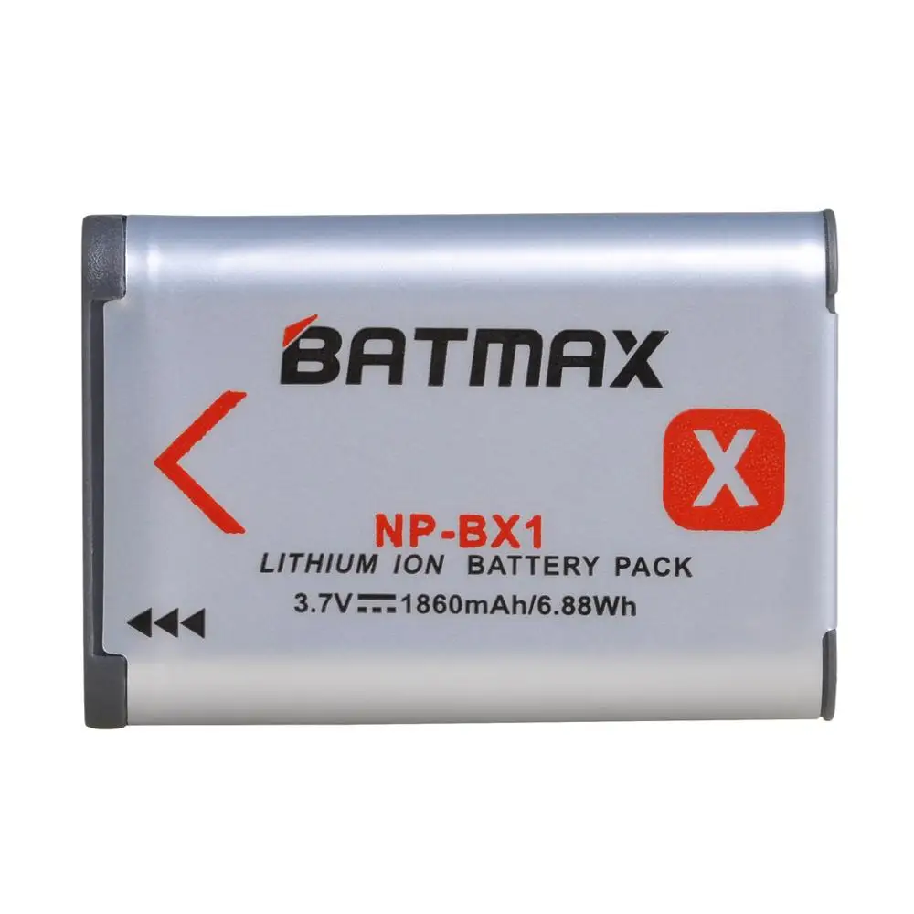 1Pc 2 шт. 1860 мА/ч, NP-BX1 NP BX1 Батарея акумуляторная батарея+ Зарядное устройство с Тип C для sony комплектующие фотоаппарата sony DSC RX1 RX100 AS100V M3 M2 HX300 HX50 GWP88 AS15 WX350 - Цвет: 1Pc