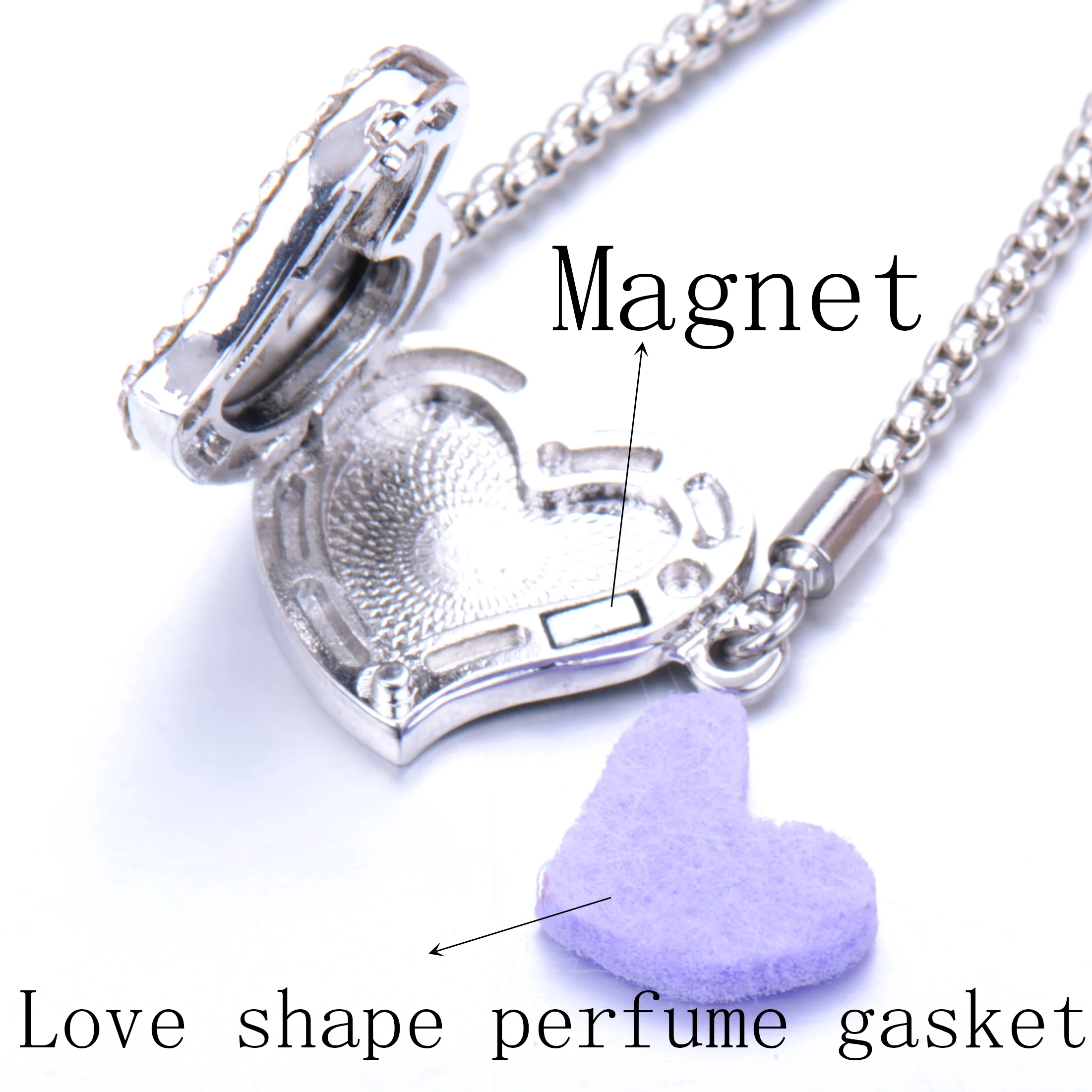 Браслет для ароматерапии диффузор медальон в форме сердца Регулируемый парфюм