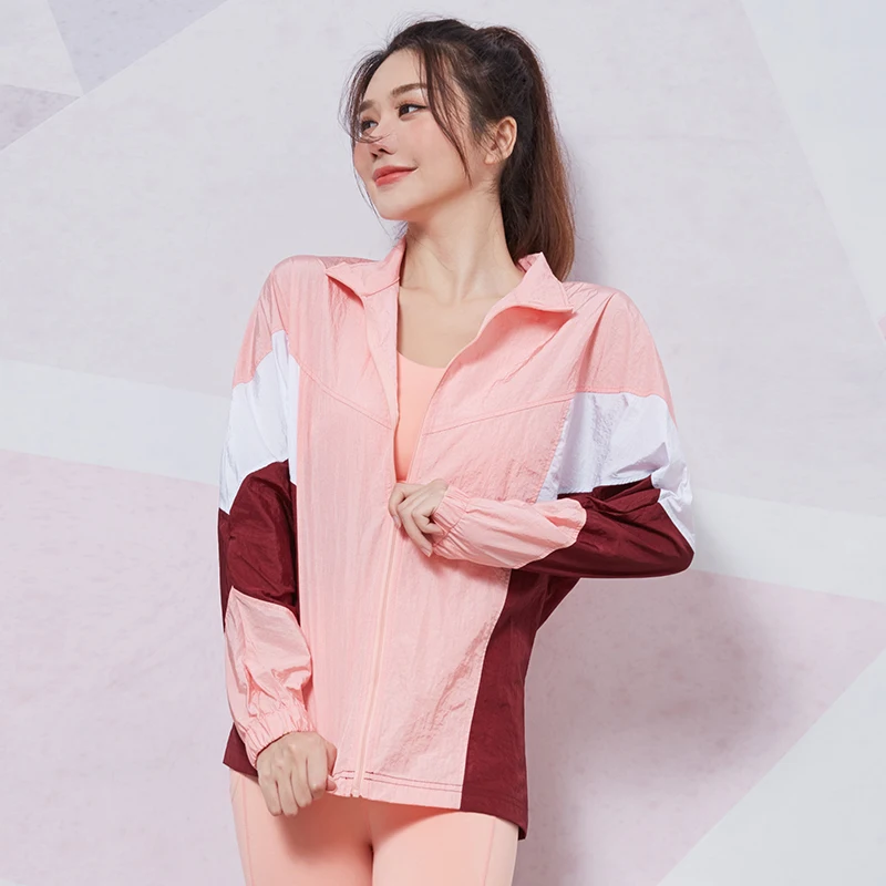 Уличные женские куртки для тренировок весенне-летние ультратонкие с защитой от