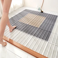 new striped bathroom tpe anti fall mat splicing anti slip mat waterproof hollow mat toilet floor mat