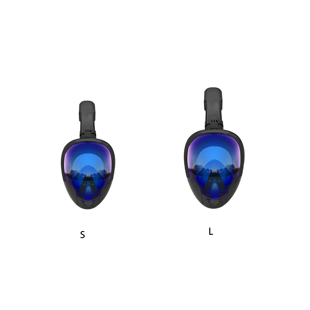 

Snorkel for mask Seal Sea Portable Full Face U Back Detachable UV Protection Electroplate Universal Diving Anti-fog Easy Apply