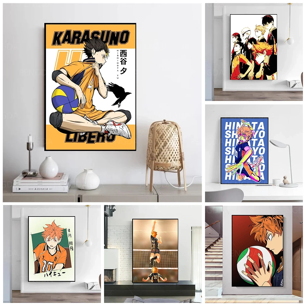 

Home Decoration Haikyuu Japan Anime Canvas Painting Hd Prints Shoyo Tobio Poster Living Room Wall Art Modular Pictures Framework