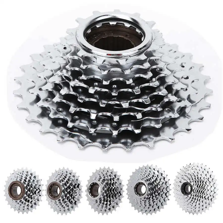 Задний велосипедный переключатель с фрикционом хромированный с заменяемым свободным вращением для запчастей горных велосипедов скоростей 6-10.