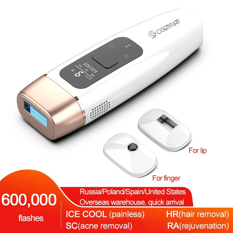 Osenyuan AI08 безболезненного удаления волос IPL Профессиональный 600000 вспышки аппарат