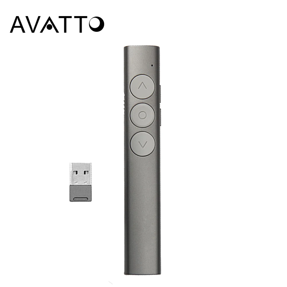 Беспроводная презентационная лазерная указка AVATTO 2 4G перезаряжаемый Презентер