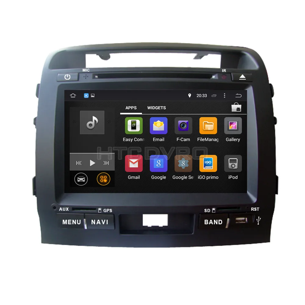 Автомобильный DVD плеер ymodbht 9 дюймов 4G 8 ядер Android 0 7 1 для Toyota Land Cruiser LC200 2004 GPS RDS радио