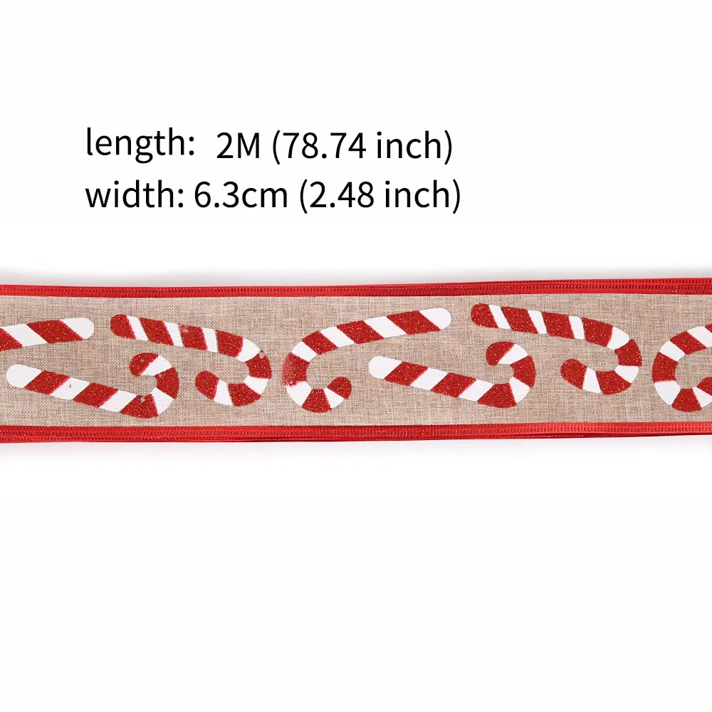 Рождественская лента 6 3 см с узором в виде проволоки железная проволока ленты из