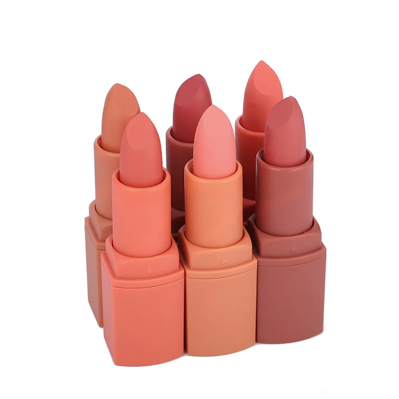 MISS ROSE макияж Матовая Обнаженная губная помада тыквенный цвет модная сексуальная