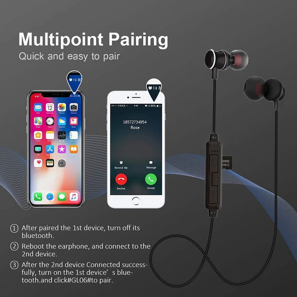 K10 стерео магнитные Bluetooth наушники гарнитура для iPhone Android беспроводные шейные