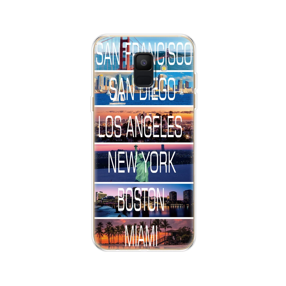 Силиконовый чехол для Samsung Galaxy A6 2018 с двумя SIM картами SM A600 A600F samsung plus A605 A605F Мягкий