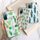 Чехол С КАКТУСОМ для Samsung S20 FE, чехол для Galaxy S21 Ultra S20 S10 Plus Note 20 Ultra M51 M31 J7 Prime M30S M21 M11, прозрачный чехол