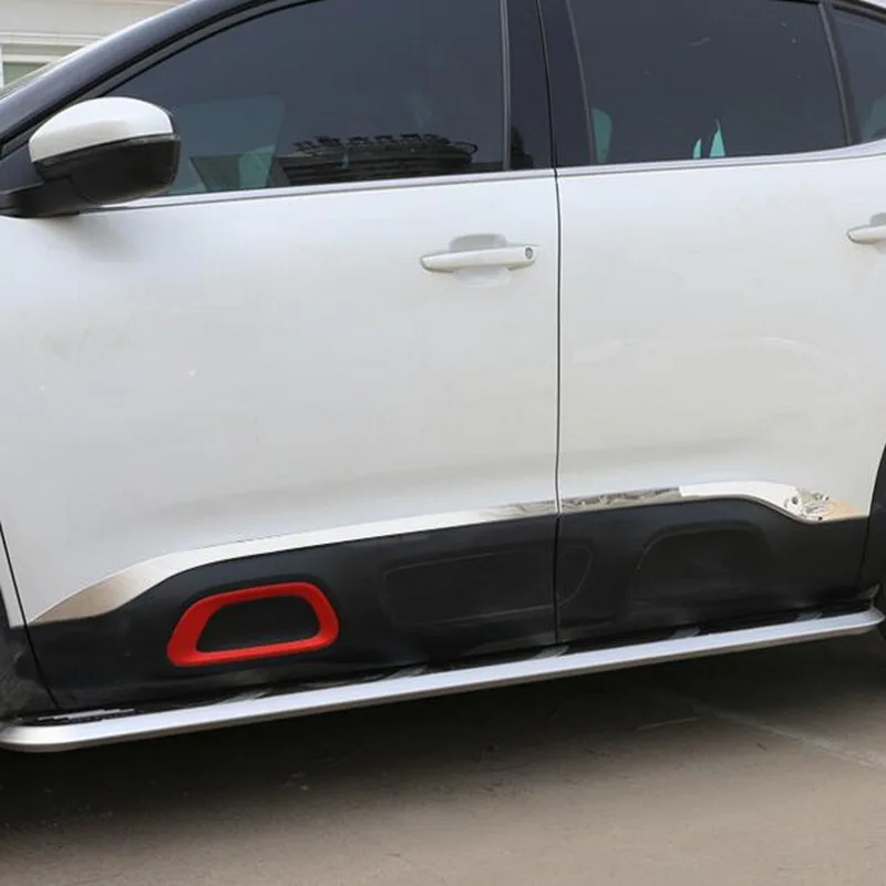 Tonlinker внешняя крышка для двери автомобиля для CITROEN C5 Aircross-19 автомобильный Стайлинг 4 шт. наклейка из нержавеющей стали