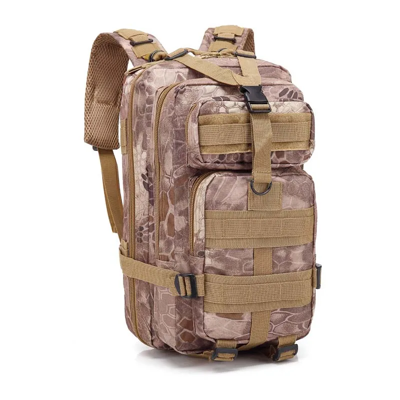 Tan Python 3P тактический рюкзак военный Molle армейская сумка Открытый походный рюкзак дорожная сумка через плечо около 30л - Цвет: Tan Python