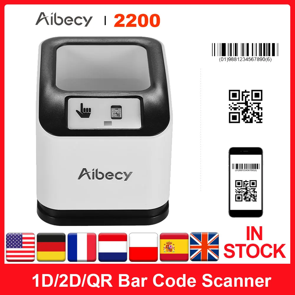 Сканер штрих кода Aibecy 2200 1D/2D/QR|Сканеры| |